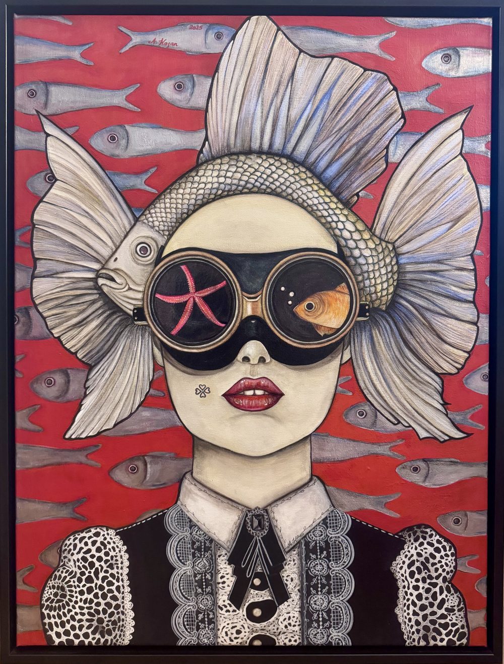 Poisson Rouge, 2026 – Acryl auf Leinwand